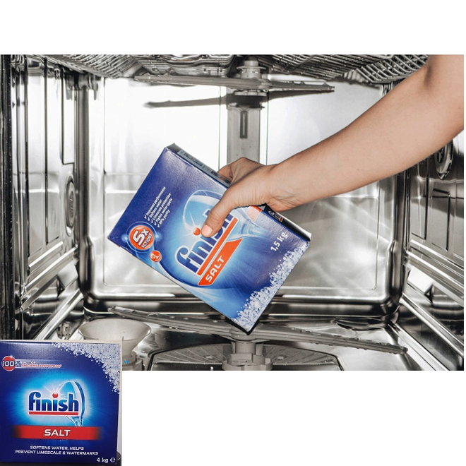 Muối Finish 1.5kg cho máy rửa chén bát