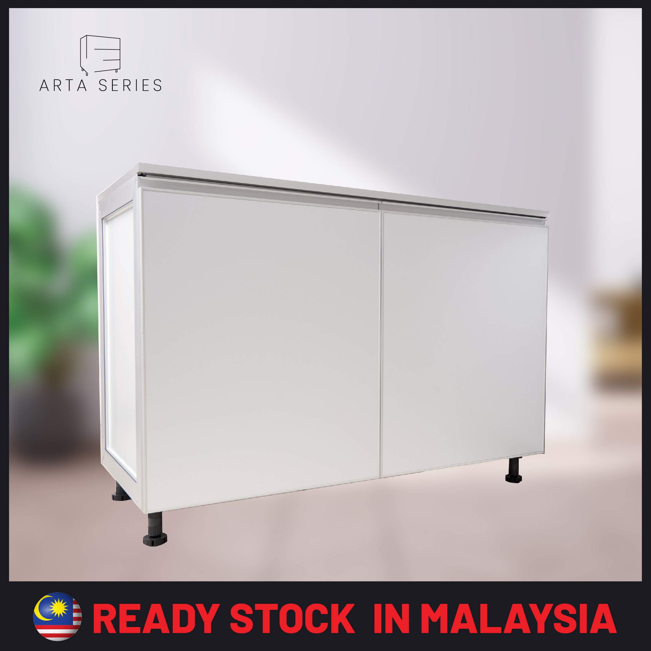 1B Arta Series Base ( Double Door ) Aluminium Kitchen
