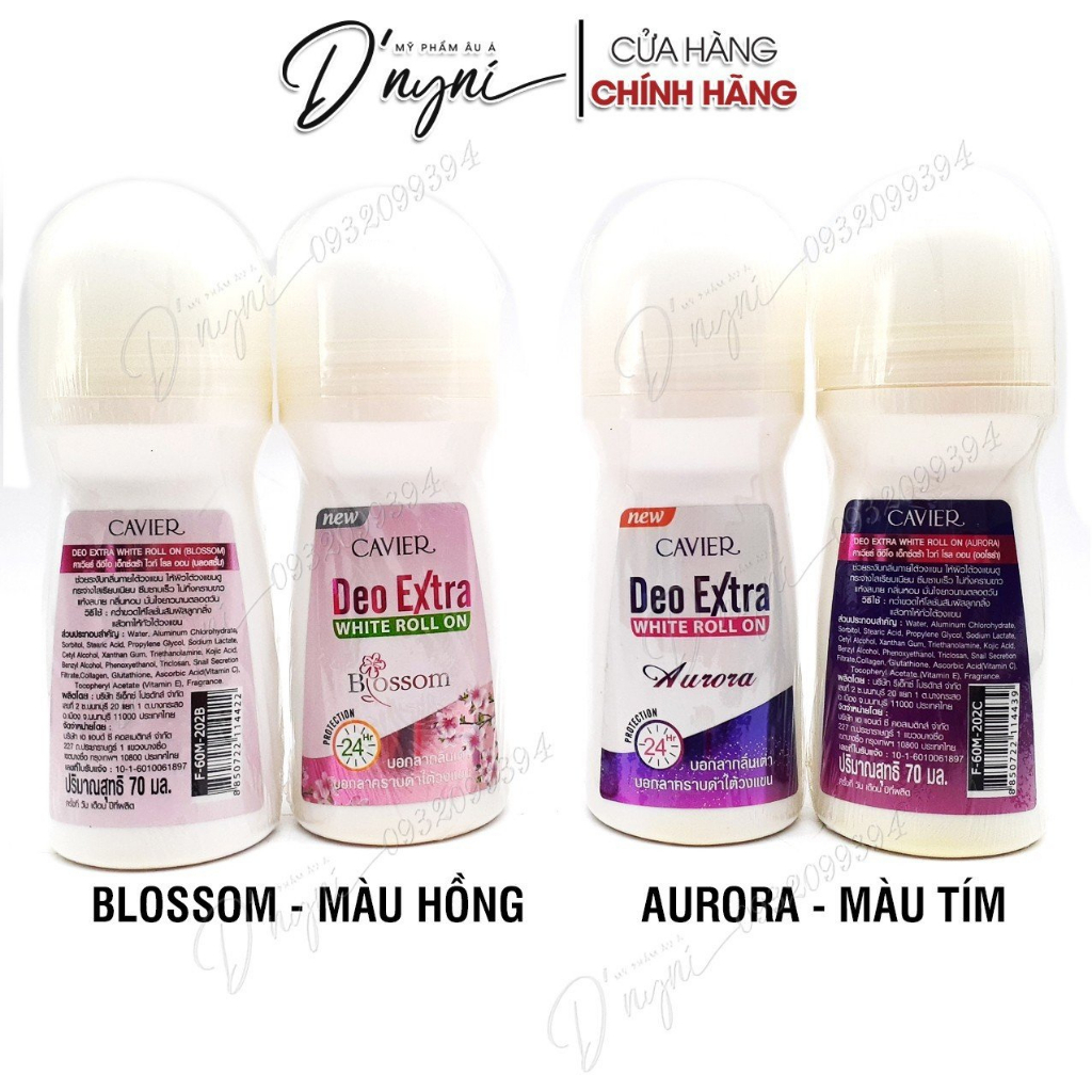 Lăn Khử Mùi Cavier Deo Extra White Roll On 70 ml Thái Lan