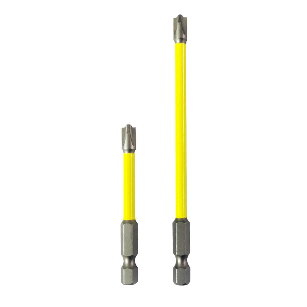 TOOLSOUT Efficient Cross Screwdriver Bit for Electricians FPH2 Yellow Silver Colors