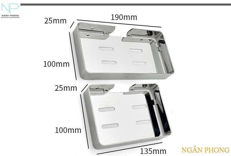 [HCM]KỆ ĐỰNG XÀ PHÒNG INOX 304-DÀY