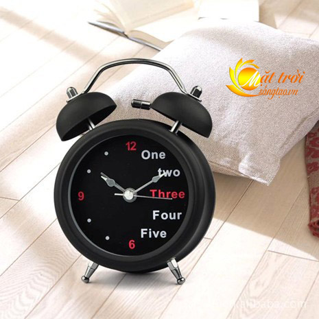 Đồng hồ báo thức cổ điển có đèn