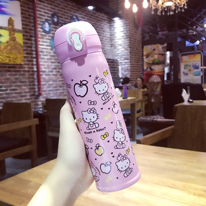 [HCM]BÌNH GIỮ NHIỆT HELLO KITTY 500ML