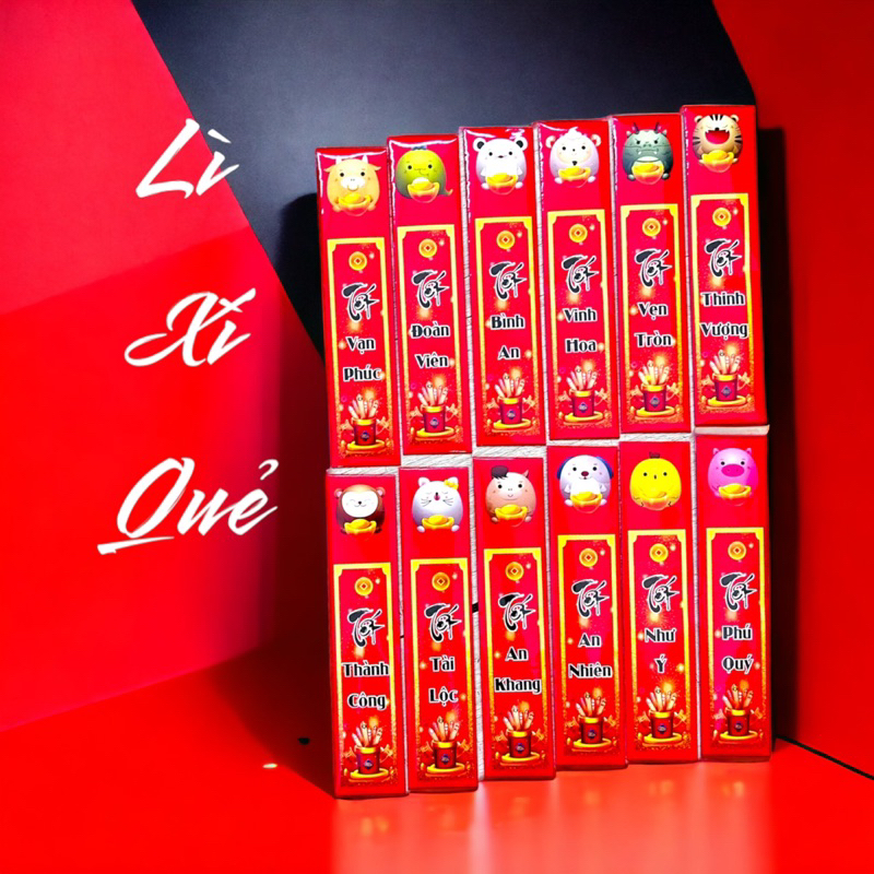 Lì Xì Gieo Quẻ 12 Con Giáp Hottrend Lấp Lánh