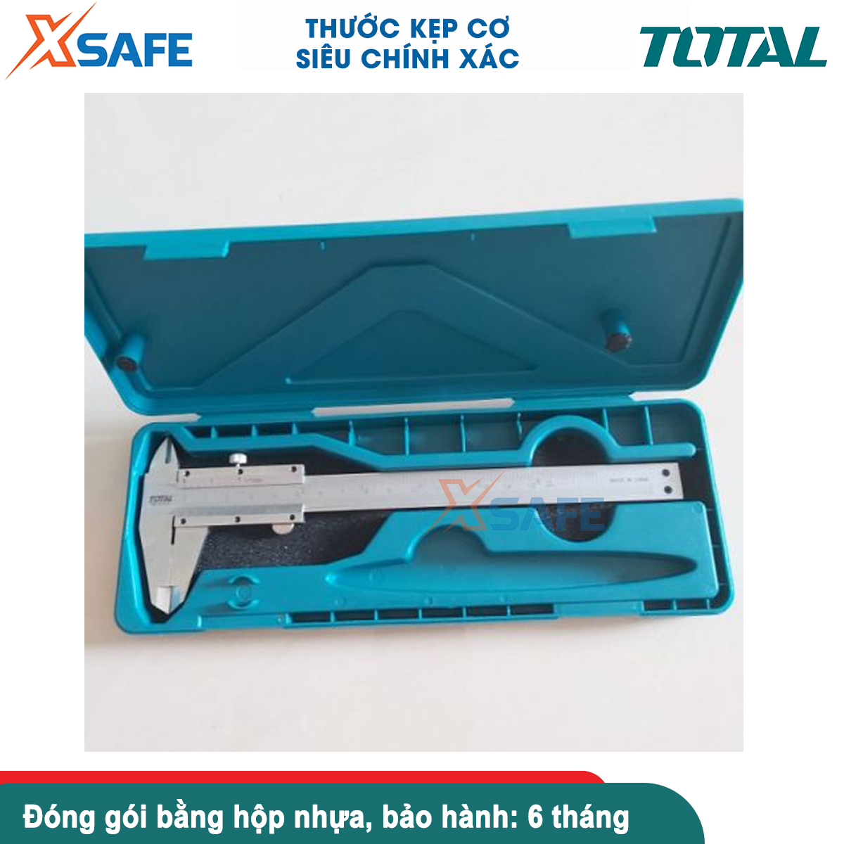 Thước kẹp cơ TOTAL 150mm-200mm, thước cặp phạm vi đo 0-150mm / 0-200mm chất liệu thép carbon, độ chính xác cao