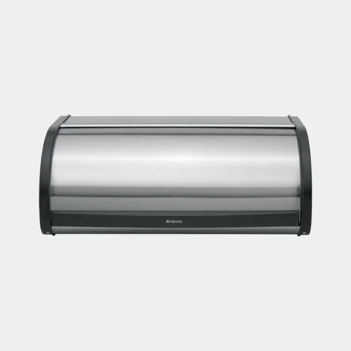 BRABANTIA Roll Top Bread Bin Matt Steel Fingerprint Proof