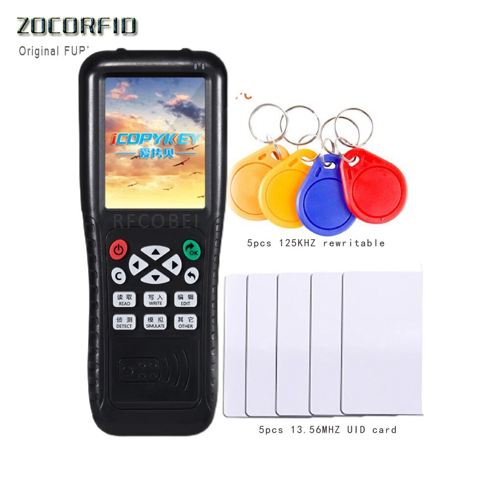 {:--)(Icomy Bộ sao chép frid cloner lập trình chìa khóa đầu đọc thẻ trình sao chép Bộ ghi RFID Detector với đầy đủ giải mã ftion thông minh NFC IC ID