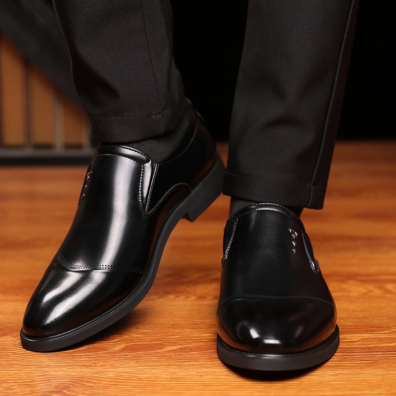 GIÀY MỌI CÔNG SỞ DA BÒ MŨI NHỌN NAM CÁ TÍNH THANH LỊCH