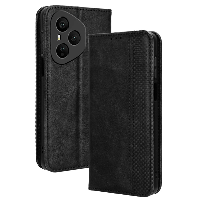 New Phone Case For Honor 400 Pro Flip Wallet Buckle Retro Leather Cover for Honor 400 Pro Csae.