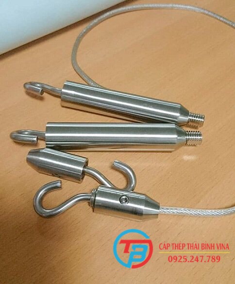 Tăng đơ cáp cầu thang inox 304 phi 6, phi 8 - cáp thép thái bình vina