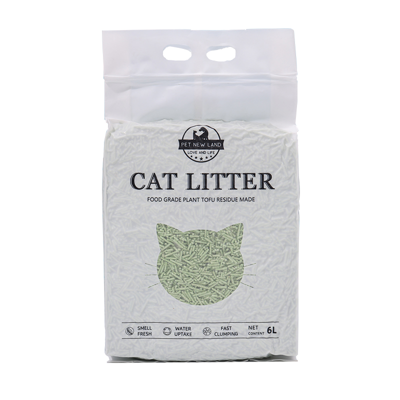 Flushable Tofu Cat Litter Sand 6L Food Grade Plant Tofu Residue Made