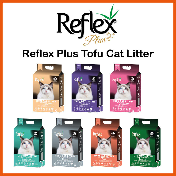 Reflex Plus Tofu Clumping Flushable Cat Litter / Pasir Kucing 7L Lazada