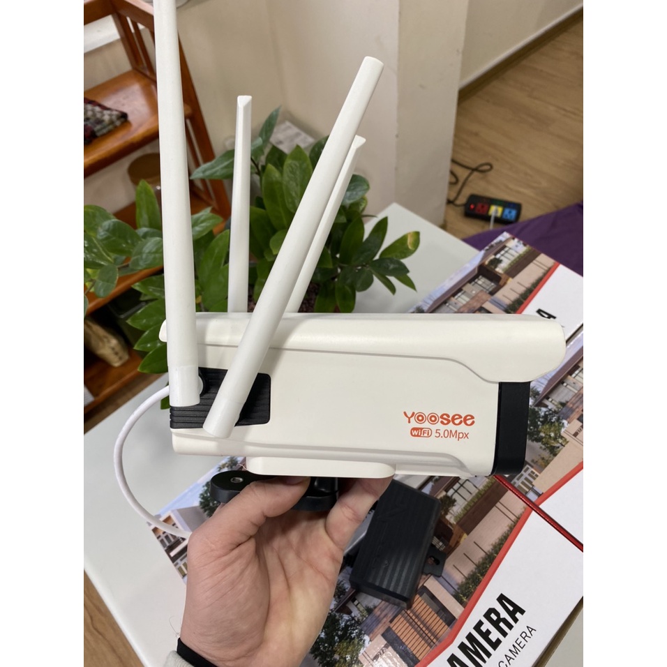 Camera Ngoài Trời Xoay 360 Độ Camera Không Dây , Camera Yoosee , Camera IP Wifi Yoosee 4 Râu xoay 360 độ, độ phân giải FULL HD 5MP 1920x1080p Không Dây