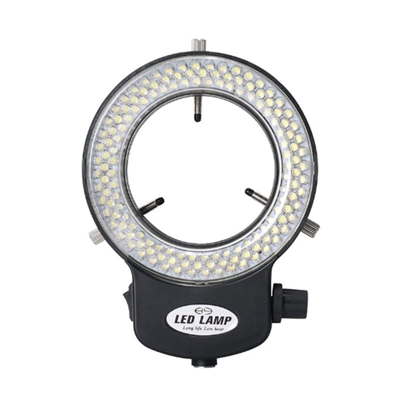 Microscope Light- Ring Light Adjustable 144 Lamp Beads LED Industrial Microscope Ring Illuminator -EU Plug