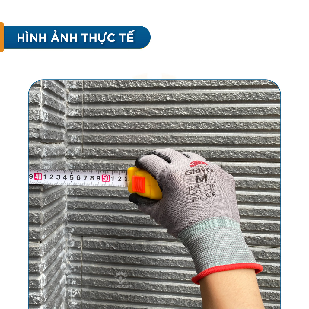 Găng tay chống cắt 3M cấp độ 1, chống trơn trượt, bảo vệ tay dùng cho cơ khí, kỹ thuật Găng tay lao động chính hãng - Thinksafe