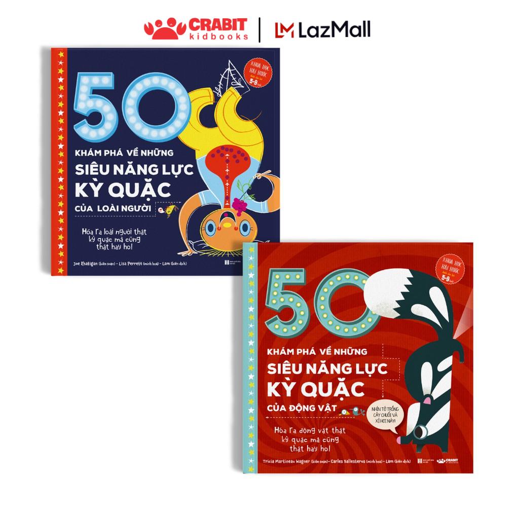 Sách - Bộ sách khoa học 2 cuốn khám phá về những siêu năng lực kỳ quặc - Crabit Kidbooks