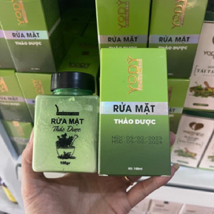 Bột rửa mặt thảo dược Yody White Phương Anh