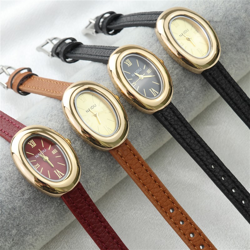 【Surprise Price】New Luxurious and Elegant Women's Watch -石英表,简约椭圆形设计,适合追求时尚的学生和女性.
