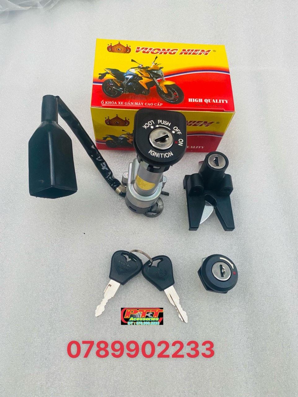 Bộ ổ khoá xe max 3 trung quốc