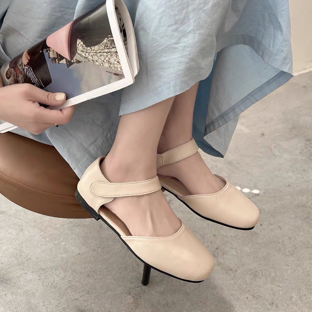 Giày Bệt Sandal Nữ Quai Dán Mẫu Mới Hot hit E5