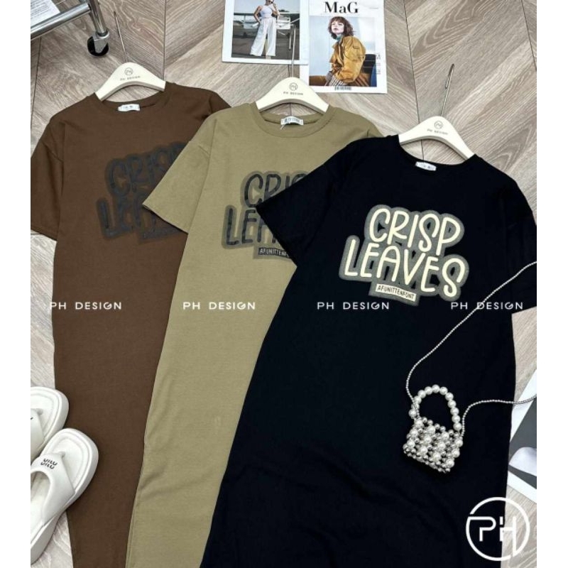 Váy suông cotton chữ