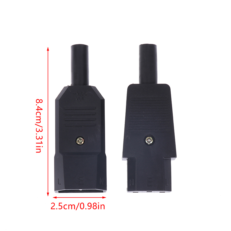 16A%20250V%20Black%20IEC%20Straight%20Cable%20Plug%20Connector%20C13%20C14%20Female%20Male%20Plug%20Rewirable%20Power%20Connector%203%20Pin%20AC%20Socket%20-%20Image%207