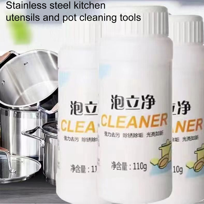 110g tạo bọt chất tẩy rửa đa chất làm sạch nhà bếp loại bỏ bụi bẩn nồi đổi mới sinh thái oxy bong bóng bột