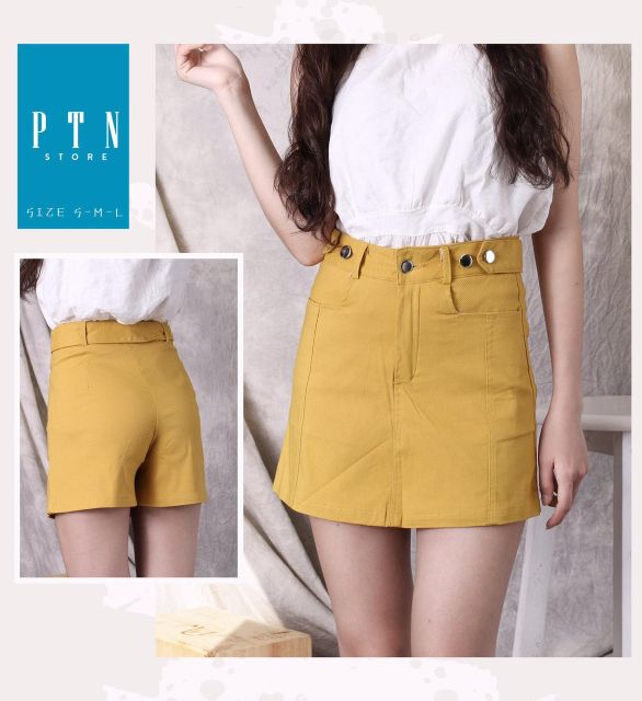 Quần short thô giả váy