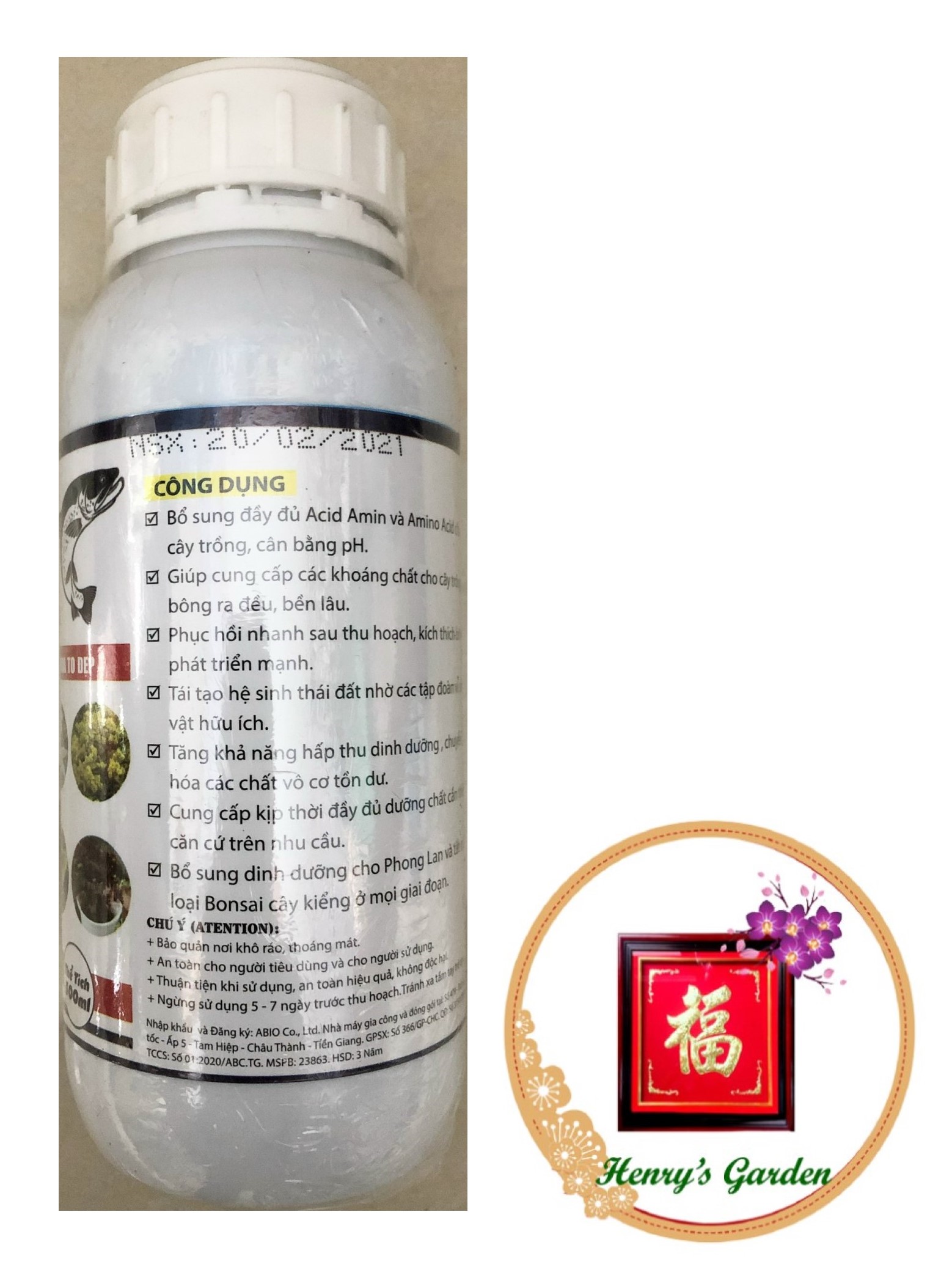 Phân Đạm Cá Mỹ Bio Fish không mùi Fish - Bio - #128A# 500ml