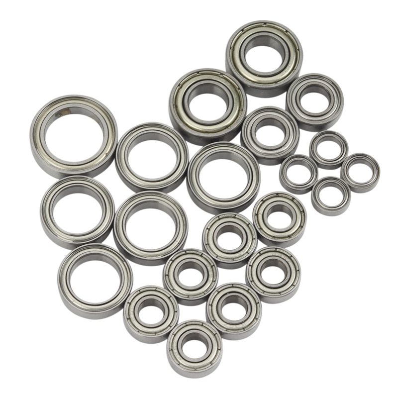 21pcs ball bearing kit for traxxas slash 4x4 vxl rustler stampede hq727 remo 1/10 rc car upgrade parts accessories