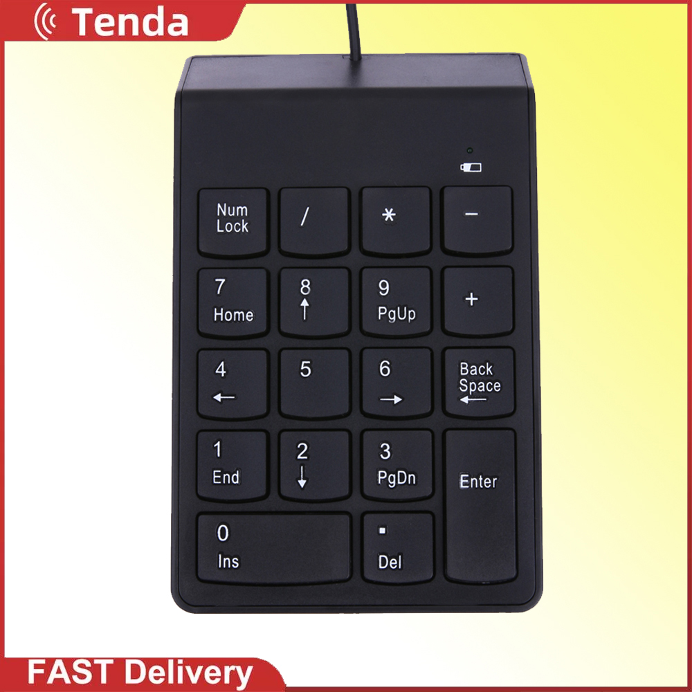 [Tenda] New USB Mini 18-keys Num Pad Numeric Number Keypad Keyboard for Laptop Note(Brand/Low Price/High Quanlity)