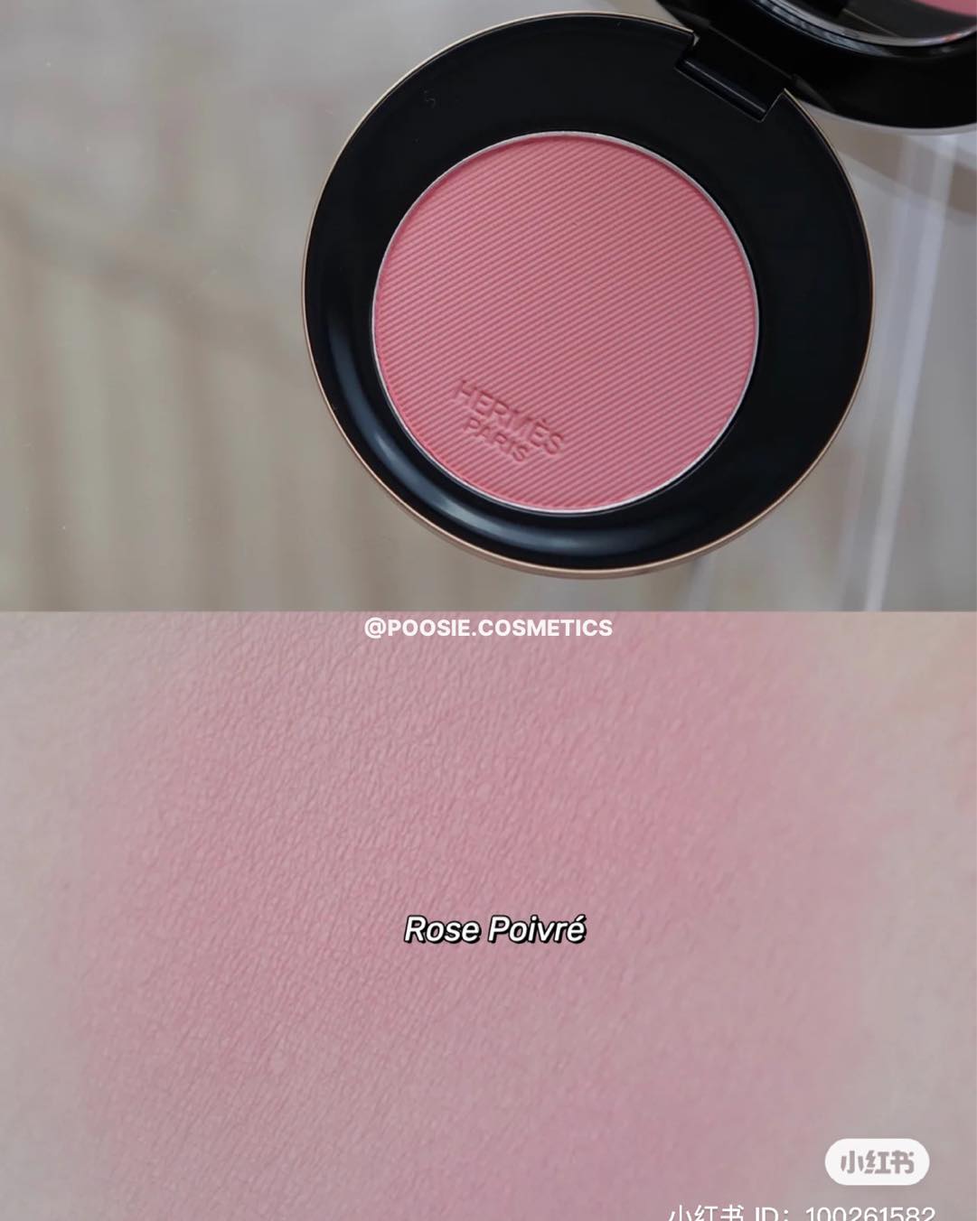 Phấn Má Hồng Rose Hermes Silky Blush Powder
