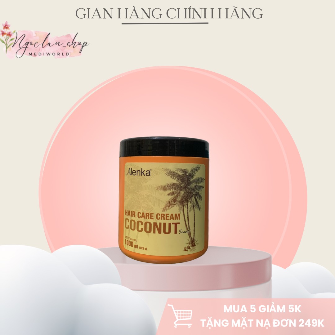Hấp dầu tinh chất dừa alenka 1000ml