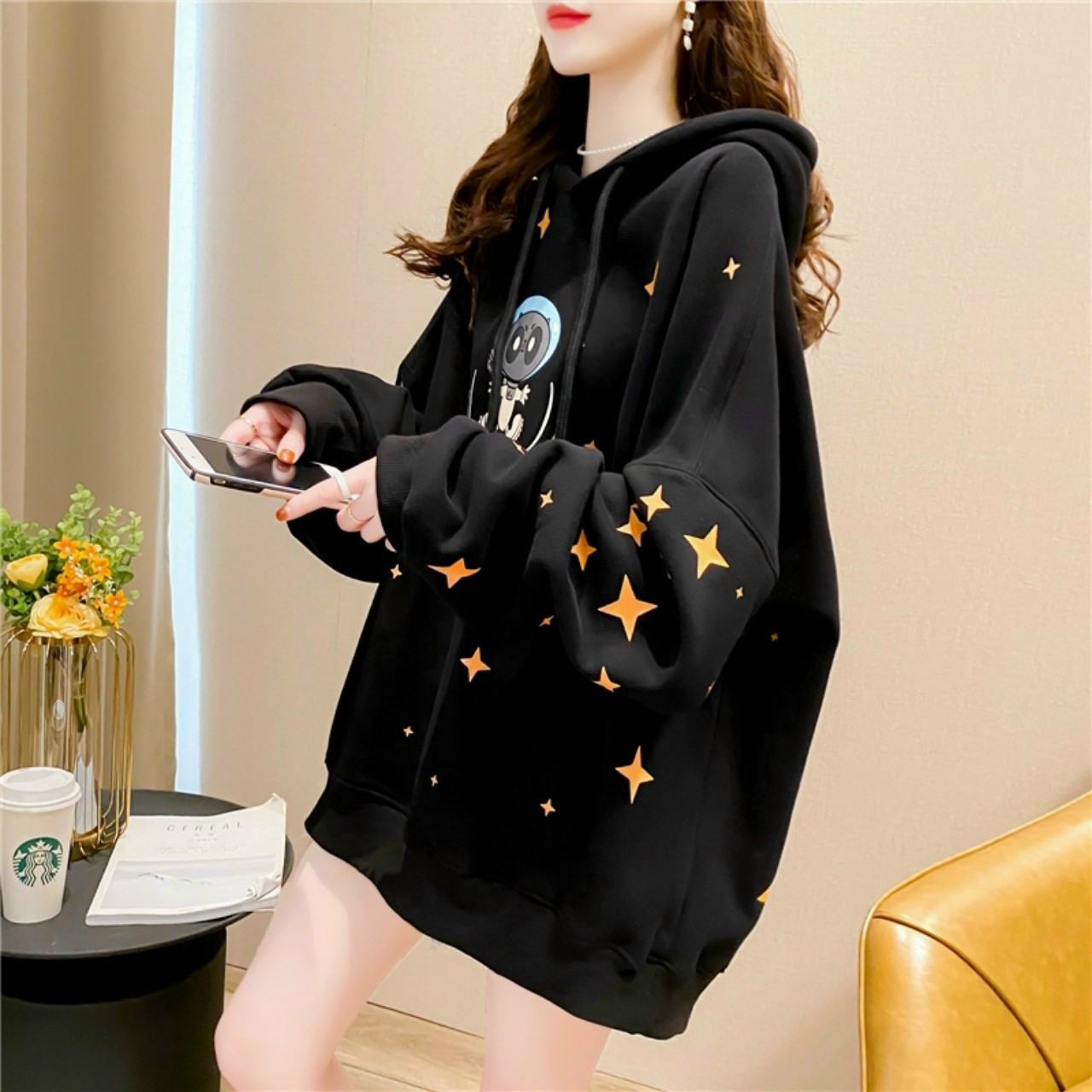 Áo Hoodie 4 Con Mèo, Phối Màu Sắc Tươi Trẻ, Chất Nỉ Êm Ái Dễ Chịu. PVP