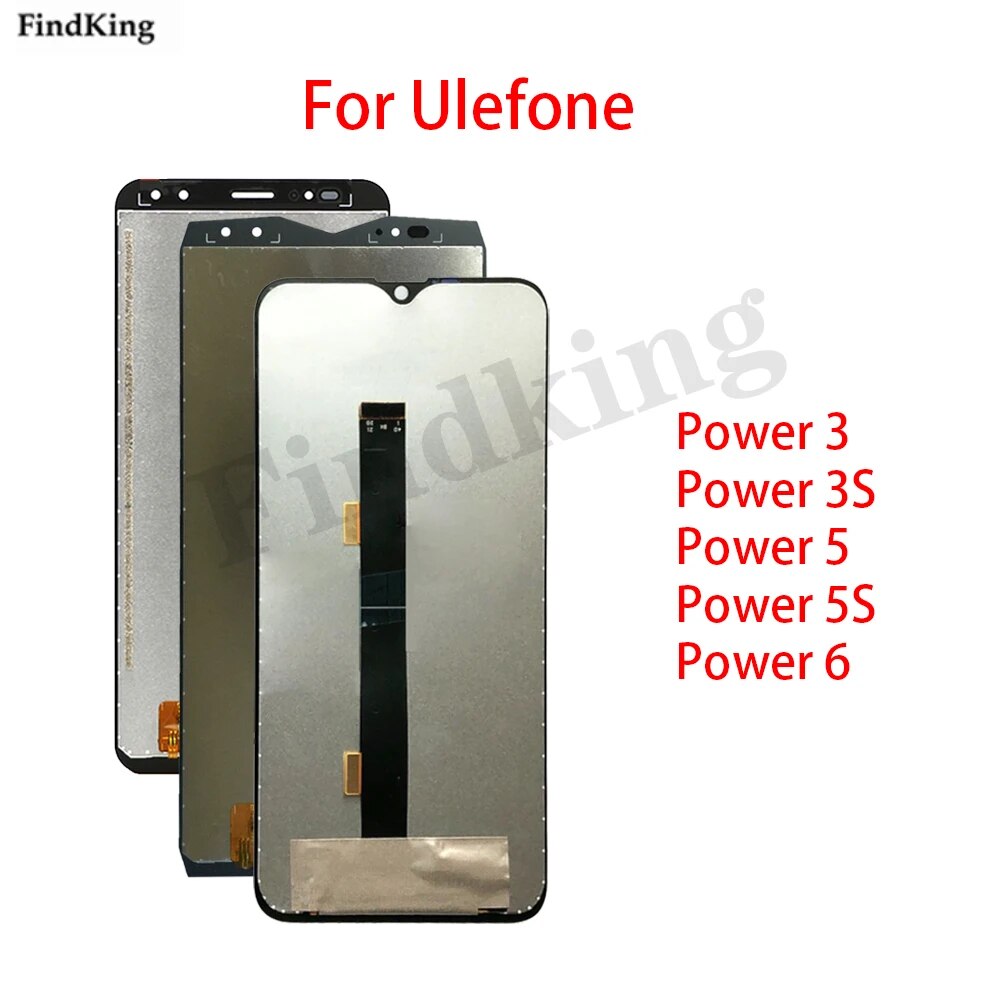Lcd display screen for ulefone power 3 3s 5 5s 6 lcd touch screen lcd display digitizer assembly replacement