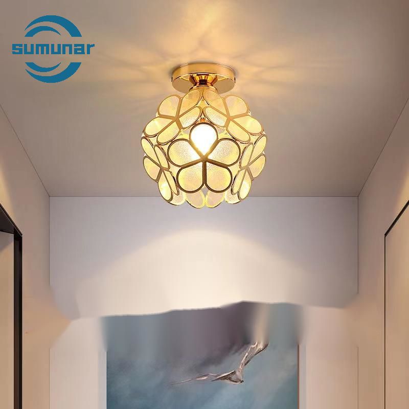 Đèn trần pha lê LED 20cm 9w Làm mờ ba màu