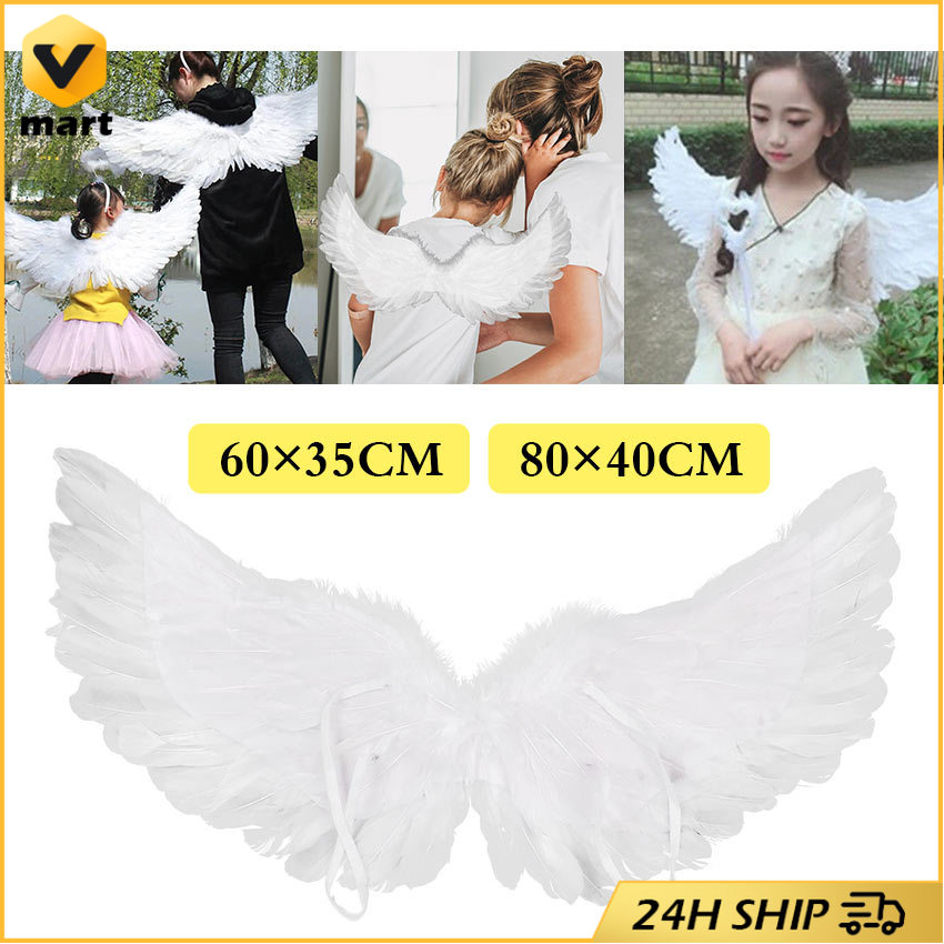 Cosplay White Angel Wings _O01 for adults at an affordable price