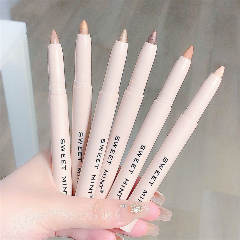 Shimmer White Eyeliner Pen Brighten Matte Waterproof Highlighter Glitter Low Saturation Aegyo-sal Eyeshadow Stick Korean Makeup. 
