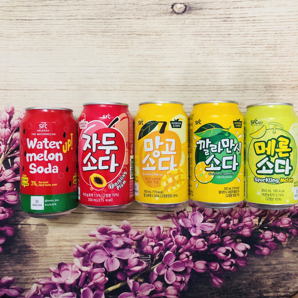 Nước Soda SFC Hàn Quốc lon 350ml