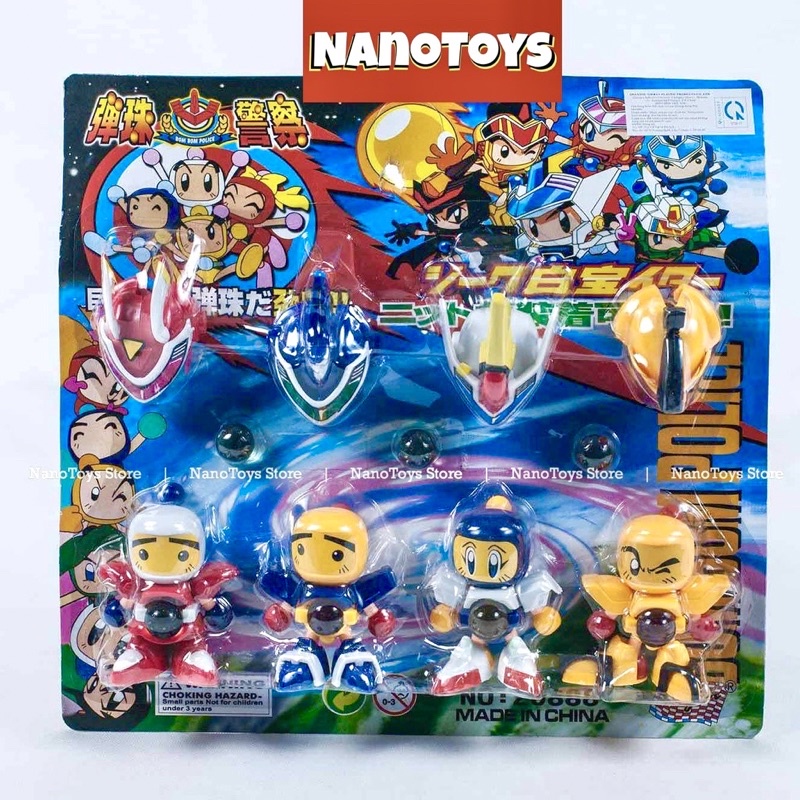 Đồ chơi Robot bắn bi - combo 4 Robot - NANOTOYS STORE
