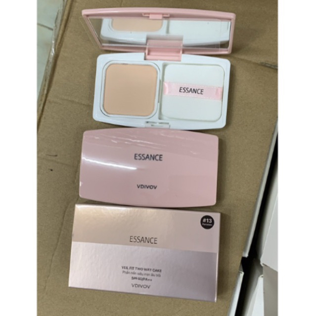 Phấn nền siêu mịn essance vdivov veil fit two way cake spf40 7g