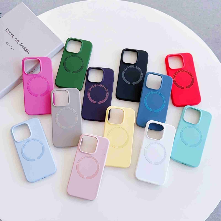 【HZSUNSKY】 MagSafe Magnetic Liquid Silicone Phone Case For iPhone 11/iPhone 12/iPhone 12 Pro/iPhone 12 Pro Max/iPhone 13/iPhone 13 Pro/iPhone 13 Pro Max/iPhone 14/iPhone 14 Plus/iPhone 14 Pro/iPhone 14 Pro Max/iPhone 15/iPhone 15 Plus/iPhone 15 Pr