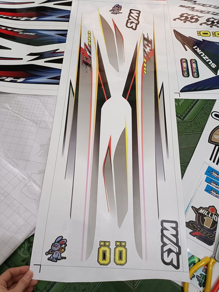 Tem rời ez 110 bạc trắng