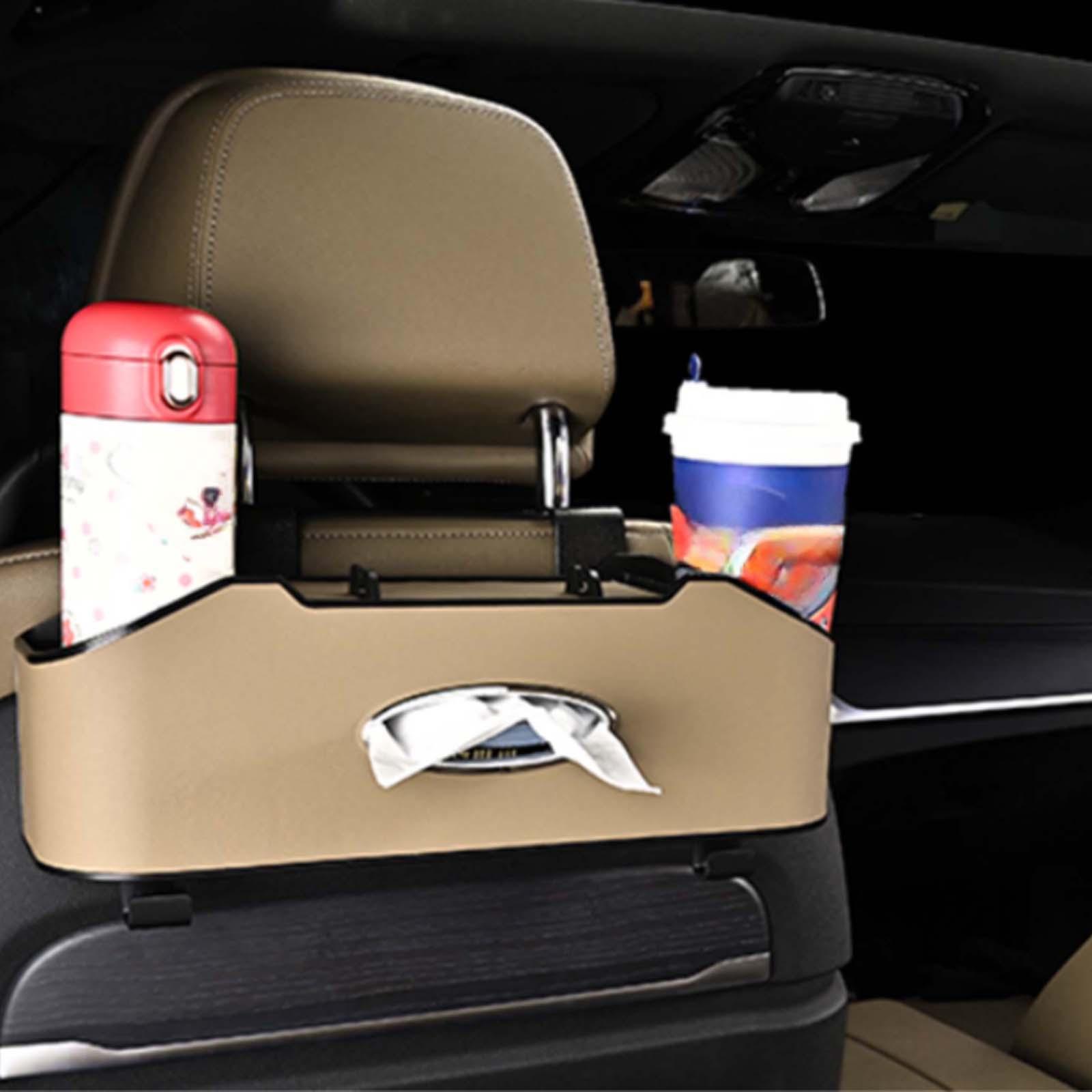 CCAire Seat Back Storage Box Interior Decoration Durable Hooks and Tissue Box Hanging Organizer Car Accessories Car Seat Back Organizer