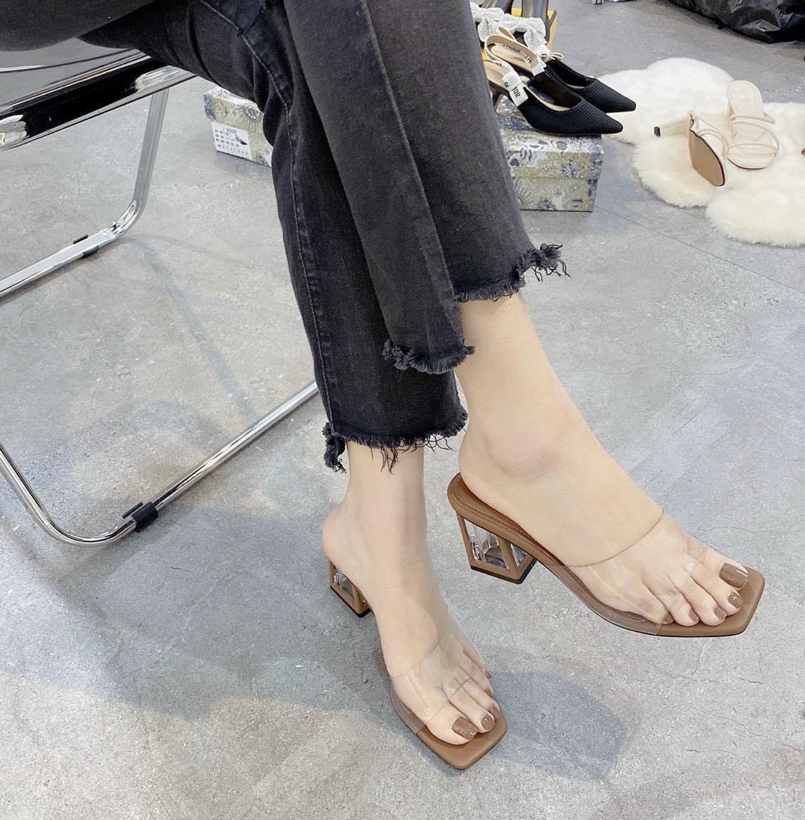 [HOT MỚI] Dép nữ cao gót, 6cm