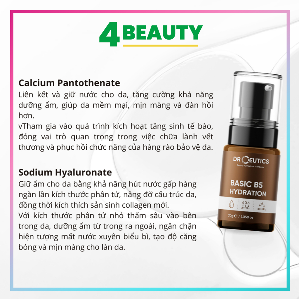 Tinh chất dưỡng Serum B5 DrCeutics Cho Da Dầu Mụn - Serum DrCeutics B5