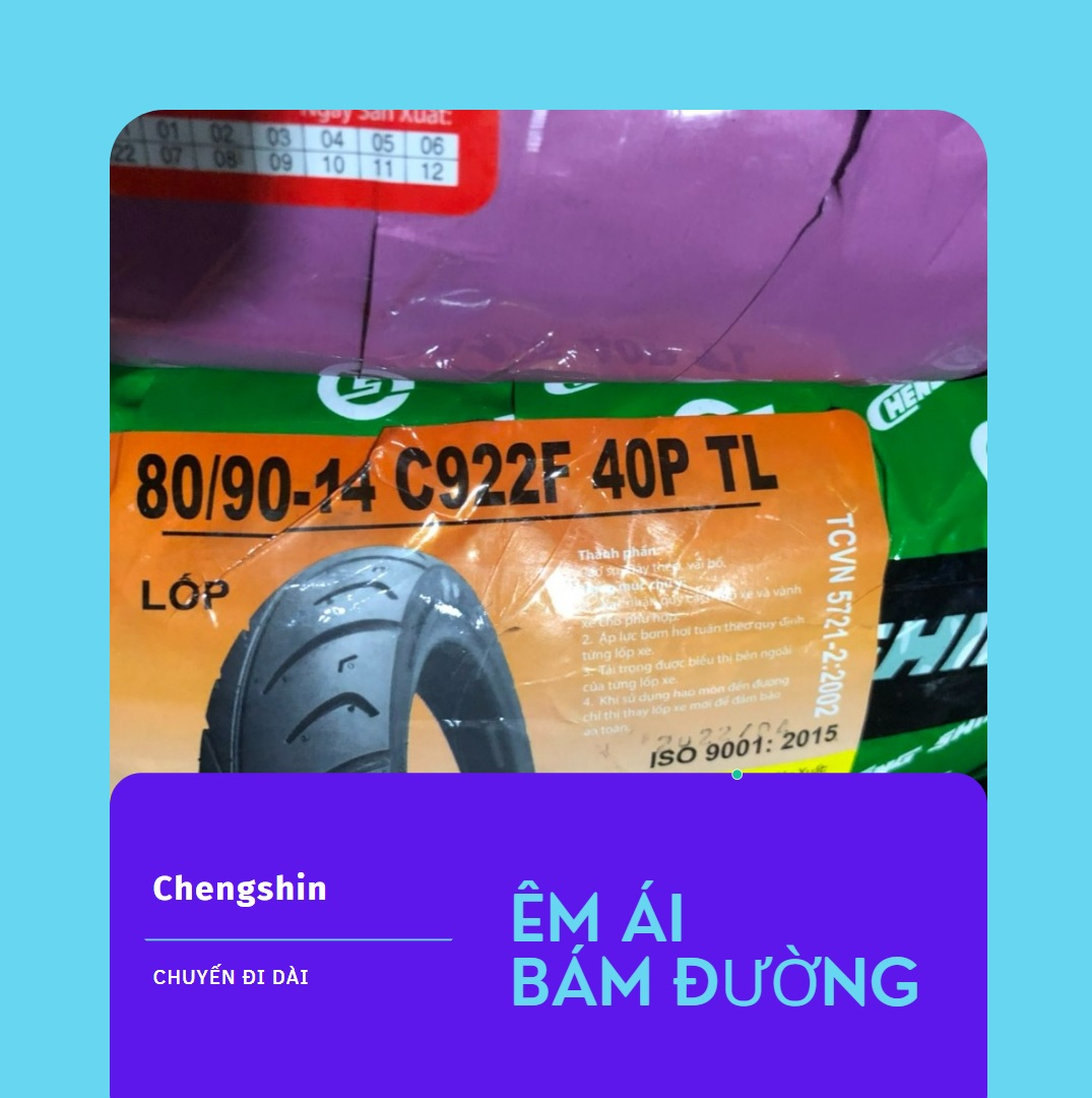 Vỏ trước vision - chengshin 80/90-14, mã c922