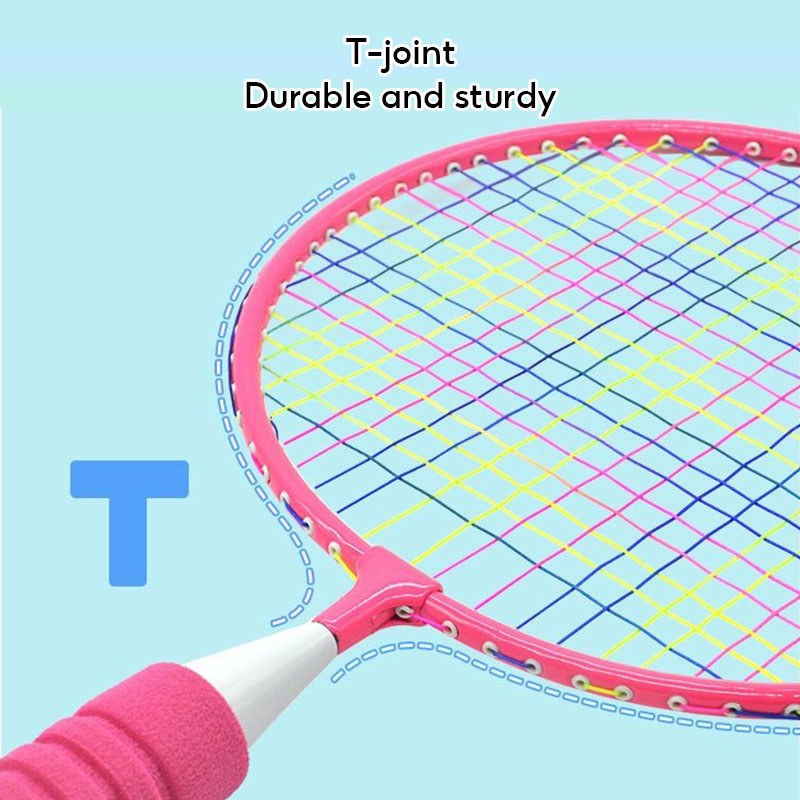 【HANZHAN】Badminton racket double racket set Badminton racket for beginners training High quality durable racket