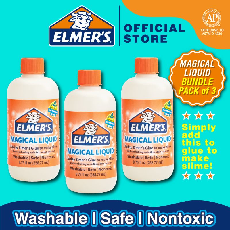 Elmers Magical Liquid for Glue Slime - Slime Activator Solution 259ml -Uk  Seller
