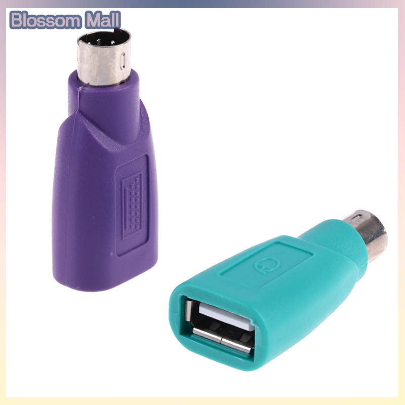 [Blossom] 1Pair Keyboard Mouse PS2 to PS 2 USB Adapter Converter for usb Keyboard Mouse